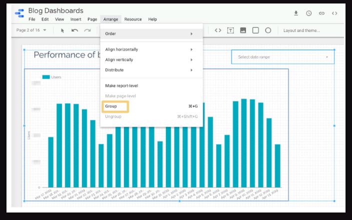 Cách thêm date range (phạm vi ngày) vào báo cáo Google Data Studio